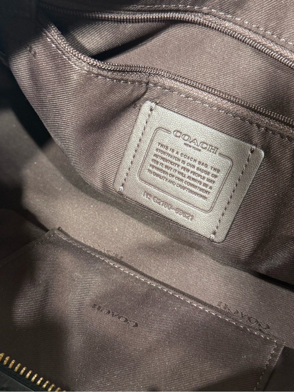 Coach Black Leather Lane Satchel Bag - Picture 9 of 9